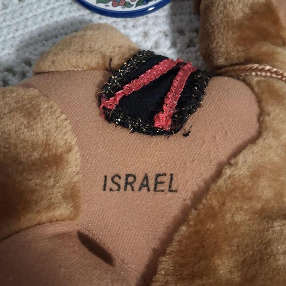 ISRAEL PLUSH CAMEL & 'SHALOM' MINI PLATE - Picture 2 of 6